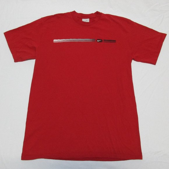 Vintage Y2K Nike Gray Tag T-Shirt Men's Size XL Red - Picture 1 of 6
